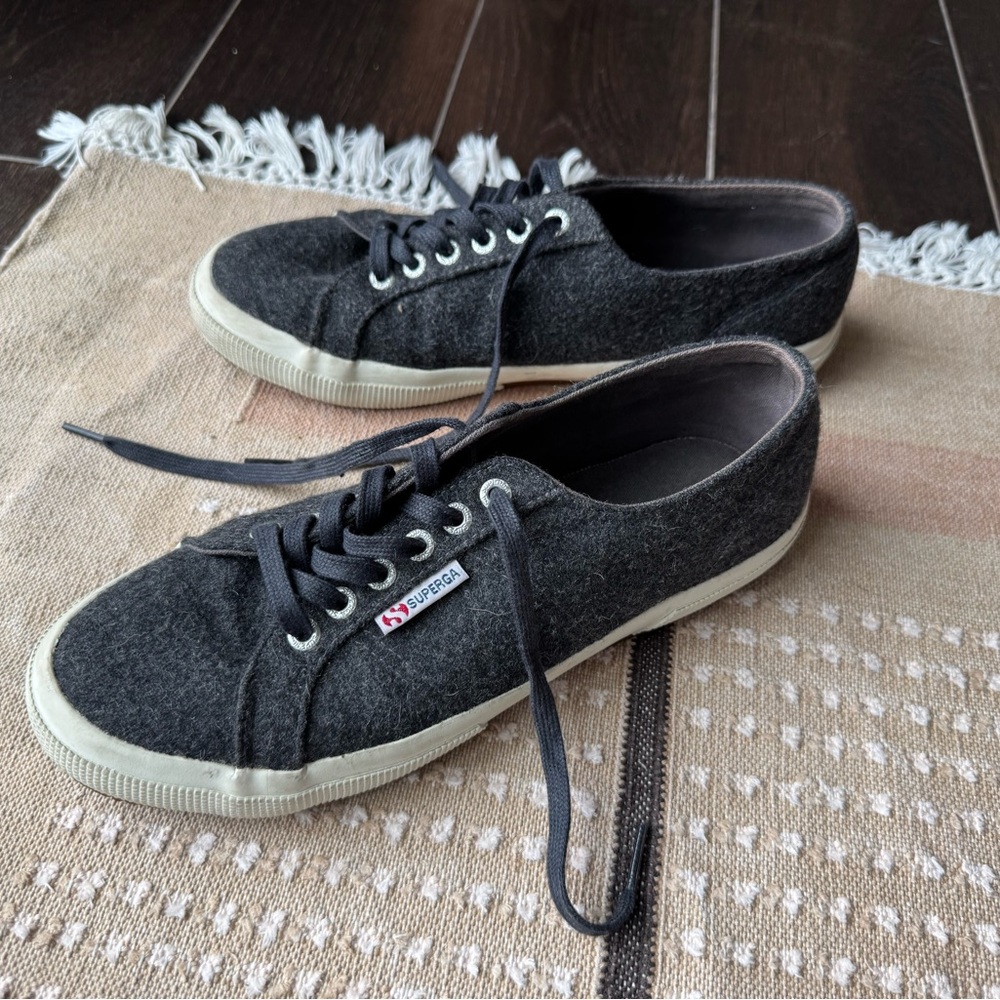 LAST CHANCE Superga Wool Sneaker, Size 9.5/41